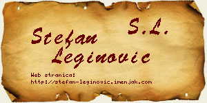 Stefan Leginović vizit kartica